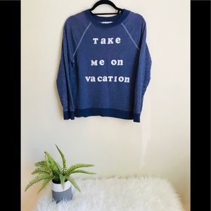 Wildfox Take Me On Vacation Sweatshirt XS